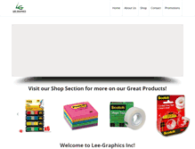 Tablet Screenshot of leegraphicsinc.com